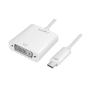 ADAPTOR video LOGILINK, adaptor USB-C (T) la DVI-I DL (M) 24+5pin, 0.15m, conectori nichelati, rezolutie maxima Full HD (1920 x 1200), plastic, dublu ecranaj, alb, 