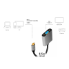 ADAPTOR video LOGILINK, adaptor USB-C (T) la VGA (M), 0.15m, conectori auriti, rezolutie maxima Full HD (2048 x 1536), aluminiu, dublu ecranaj, negru-gri, 