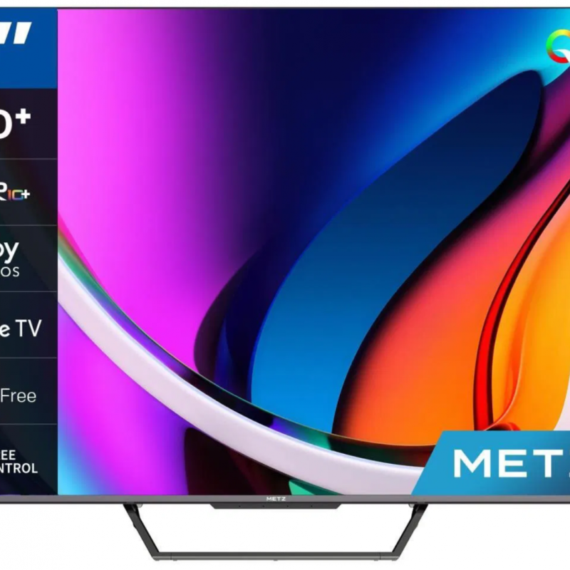 Televizor METZ QLED 55MQE7600Y, 139 cm, Smart Google TV, 4K Ultra HD, Clasa F 