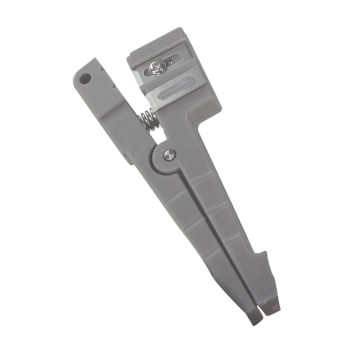 CLESTE dezizolare cablu, LOGILINK, functii: dezizolare cablu, fibra optica, coaxial, si Cu pana la 3.2mm, maner antialunecare, 3x lame drepte, 1x lama rotunda, gri, 