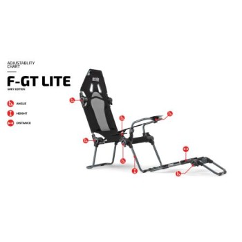Next Level Racing F-GT LITE portable Racing Cockpit Grey Edition 
