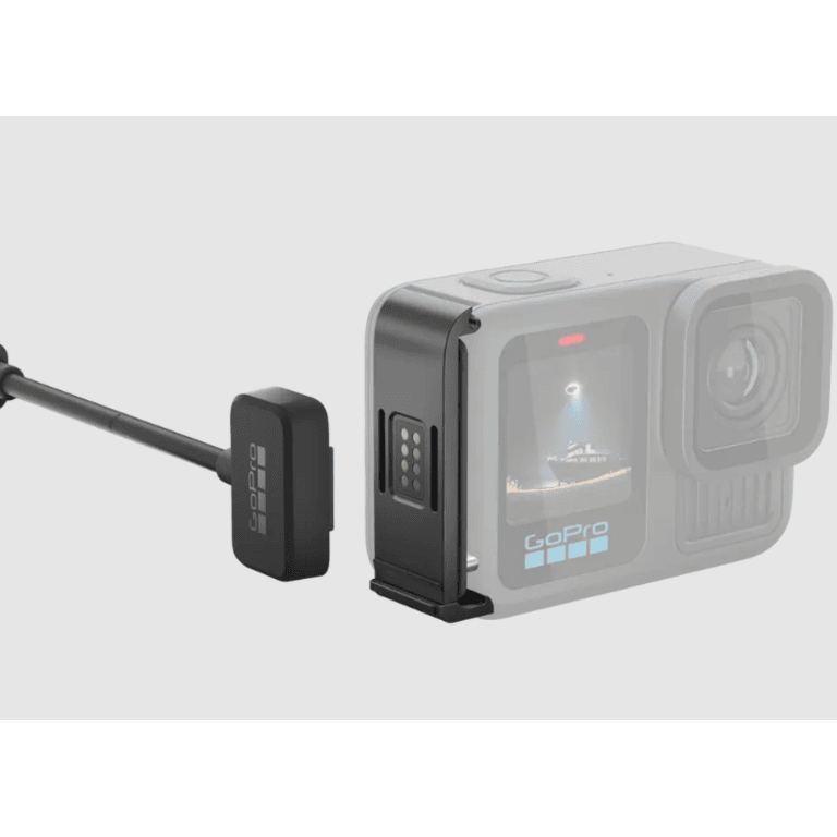 Usa laterala+cablu incarc. wireless GoPro Contacto 