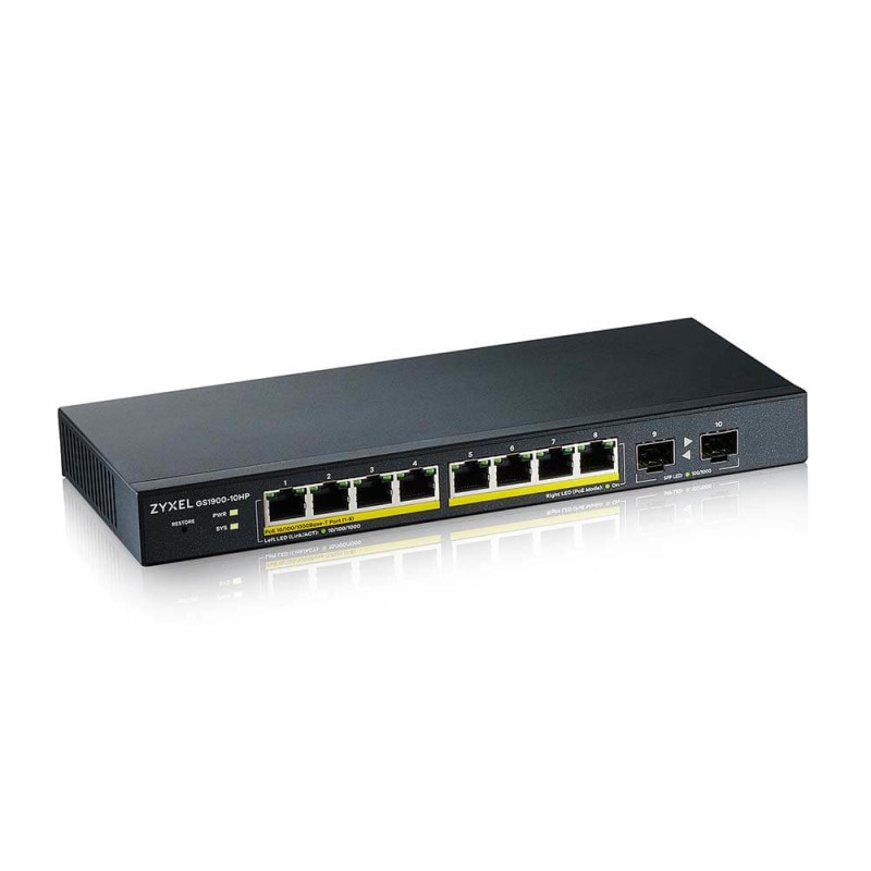 ZYXEL GS1900-10HP GBE POE SWITCH L2 