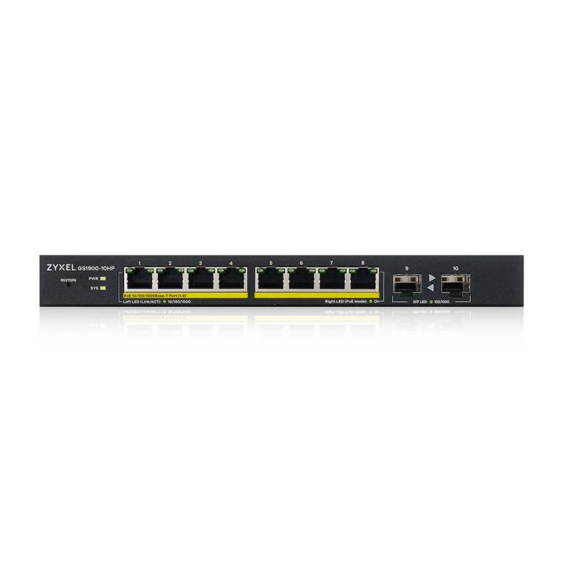 ZYXEL GS1900-10HP GBE POE SWITCH L2 