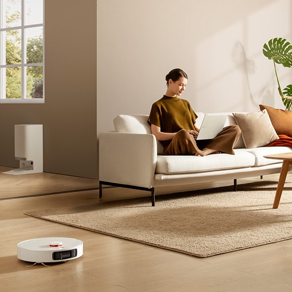 Robot de aspirare Xiaomi X20+ EU BHR8124EU, 6000Pa, colectare automata a prafului in 10 secunde, rezervor de apa 4 l, 75 W, alb 