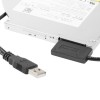 CABLU USB GEMBIRD adaptor, USB 2.0 (T) la slim S-ATA (T), 50cm, pt. SSD, DVD, cu USB suplimentar pt. extra power, negru, 