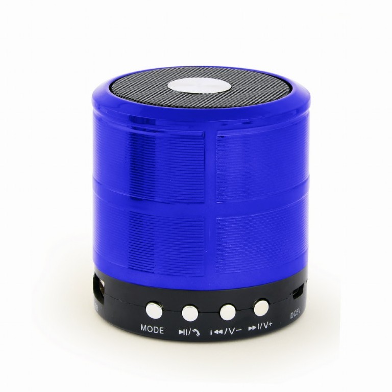 BOXE GEMBIRD portabile bluetooth, RMS:   3W, baterie  400mAh, microSD, BT v2.1, 61x50mm, 240 grame, blue, 