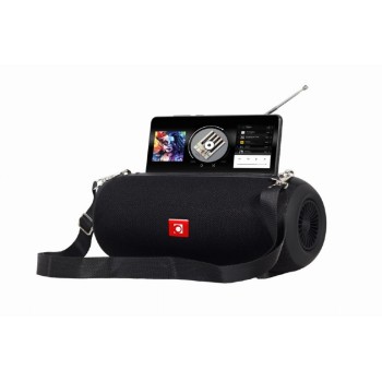 BOXE GEMBIRD portabile bluetooth, RMS:  10W (5W x 2), baterie 1200mAh, microSD, USB, FM-radio, antena, BT v5.1, 230x95x95mm, 521 grame, black, 