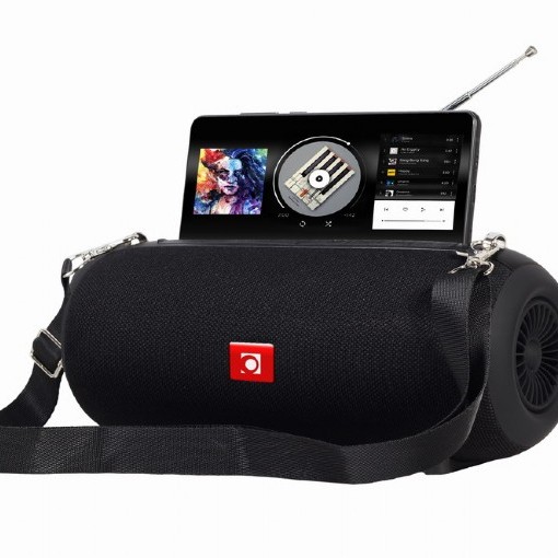 BOXE GEMBIRD portabile bluetooth, RMS:  10W (5W x 2), baterie 1200mAh, microSD, USB, FM-radio, antena, BT v5.1, 230x95x95mm, 521 grame, black, 