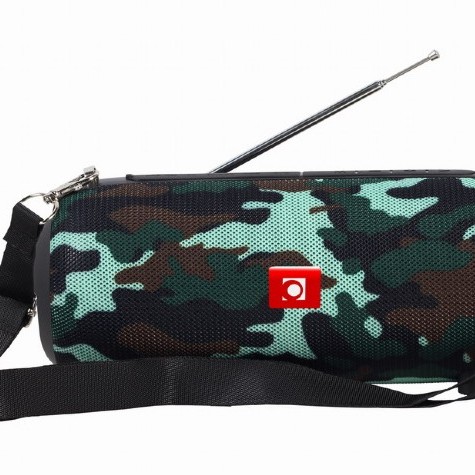 BOXE GEMBIRD portabile bluetooth, RMS:  10W (5W x 2), baterie 1200mAh, microSD, USB, FM-radio, antena, BT v5.1, 230x95x95mm, 521 grame, camo, 