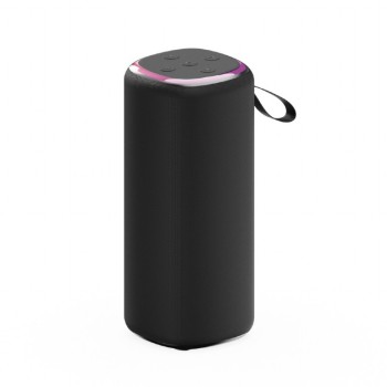 BOXE GEMBIRD portabile bluetooth, RMS:  10W (5W x 2), baterie 1200mAh, microSD, FM-radio, LED light, BT v5.3, 76x76x180mm, 530 grame, black, 