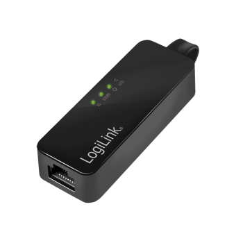 CABLU USB LOGILINK adaptor, USB 3.0 (T) la RJ45 (M), 14cm lungime totala, 