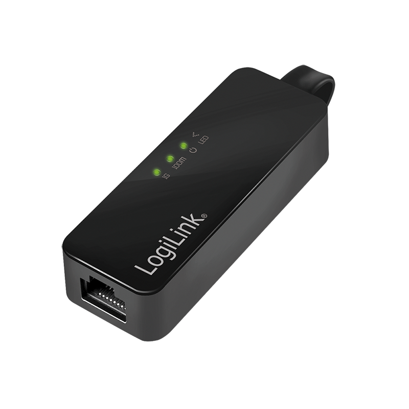 CABLU USB LOGILINK adaptor, USB 3.0 (T) la RJ45 (M), 14cm lungime totala, 