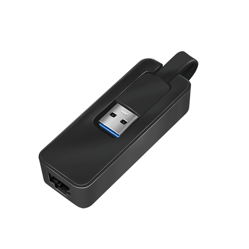 CABLU USB LOGILINK adaptor, USB 3.0 (T) la RJ45 (M), 14cm lungime totala, 