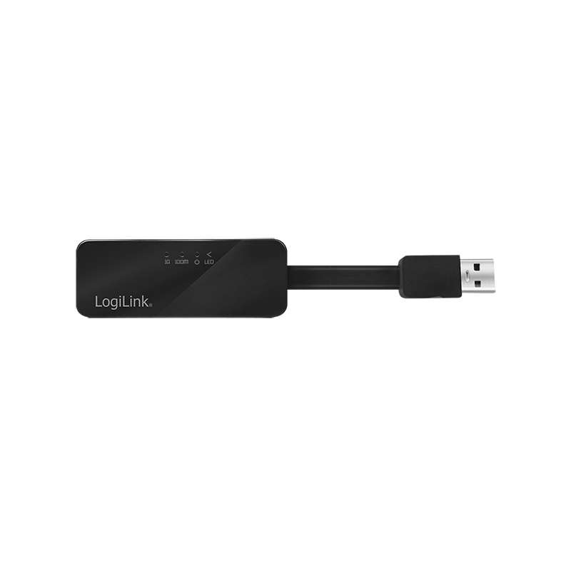 CABLU USB LOGILINK adaptor, USB 3.0 (T) la RJ45 (M), 14cm lungime totala, 
