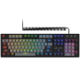 LORGAR Azar 514, Wired mechanical gaming keyboard, RGB backlight, keys number: 104, 50M clicks, linear dream switches, spring cable up to 3.4m, EN layout 