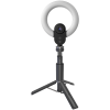 LORGAR Circulus 910, Streaming web camera, 5MP 2592X1944 max resolution,Sony STARVIS CMOS image sensor, lens, 5.5 built-in ring light, auto focus, dual mic,USB- C 
