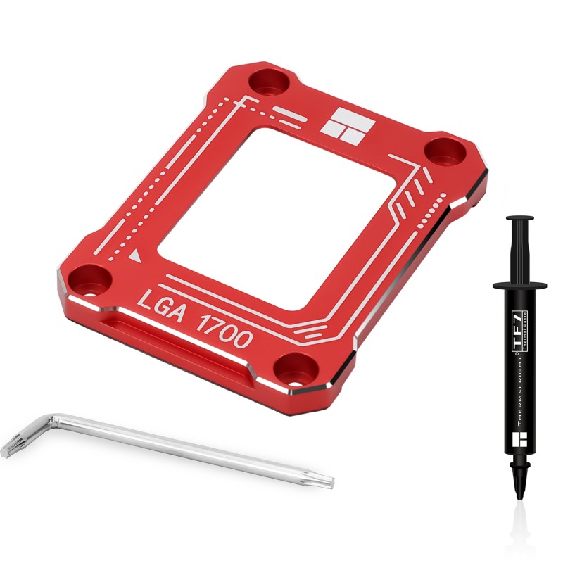 Contact frame Thermalright, compatibil LGA 1700 aliaj aluminiu, 54x70x6mm, rosu, 