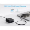 Alimentator retea Anker, max. 30W/port, 3 x USB-C, 3 x USB-A, negru, 