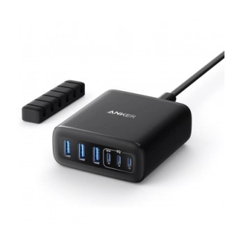 Alimentator retea Anker, max. 30W/port, 3 x USB-C, 3 x USB-A, negru, 
