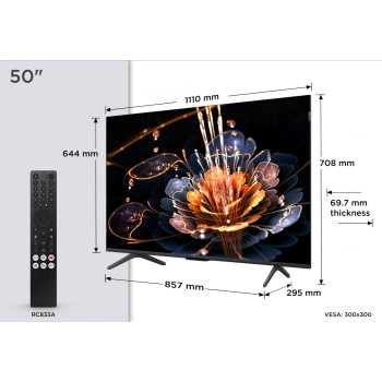 Mini LED TV 4K 50(126 cm) TCL 50C61KS 
