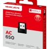 ADAPTOR RETEA MERCUSYS, nano AC650 extern wireless 2.4 GHz | 5 GHz, USB 2.0, 650 Mbps, 