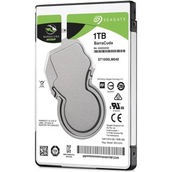 HDD notebook SEAGATE 1 TB, Barracuda, 5400 rpm, buffer 128 MB, 6 Gb/s, S-ATA 3, 