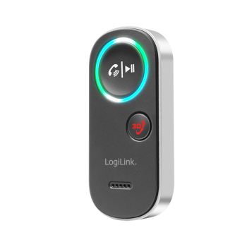 RECEIVER audio Logilink, conec prin Jack 3.5mm, dist max 10m, BT v5.4, ac. 150mAh, pana la 12 ore, card microSD, indicator LED, ant int, black 43501884 