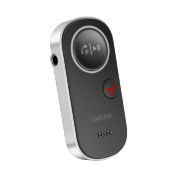 RECEIVER audio Logilink, conec prin Jack 3.5mm, dist max 10m, BT v5.4, ac. 150mAh, pana la 12 ore, card microSD, indicator LED, ant int, black 43501884 