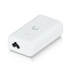 UBIQUITI PoE++ Adapter; Delivers up to 60W of PoE++; Surge, peak pulse, and overcurrent protection; Contains RJ45 data input, AC cable with earth ground, and PoE++ output; LED indicator for status monitoring. 