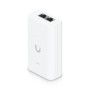 UBIQUITI PoE++ Adapter; Delivers up to 60W of PoE++; Surge, peak pulse, and overcurrent protection; Contains RJ45 data input, AC cable with earth ground, and PoE++ output; LED indicator for status monitoring. 