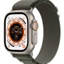 Smartwatch Watch Ultra GPS + Cellular 49mm Titanium Case with Alpine Loop M - Green 