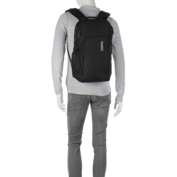 RUCSAC THULE , pt. notebook de max. 15.6 - 17 inch, 23 l, 1 compartiment, buzunar frontal x 3 | buzunar lateral x 2, waterproof, poliester, negru, Accent 3205381