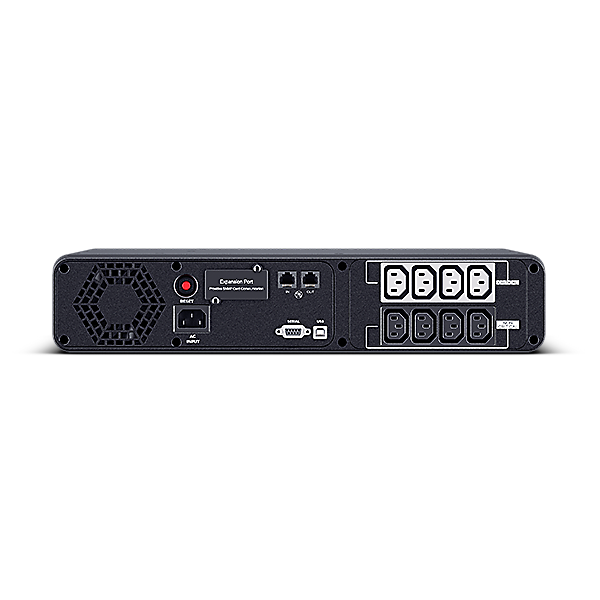 UPS CYBER POWER Line Int. cu sin. pura, cu management, Rack 2U, LCD, 1600VA/1000W, AVR, 8x IEC, baterie 2x 12V/9Ah, incarcare pana la 8h, USB, 2x RJ45, RS232, slot SNMP, APFC, LCD color, hot-swapp, GreenPower, 