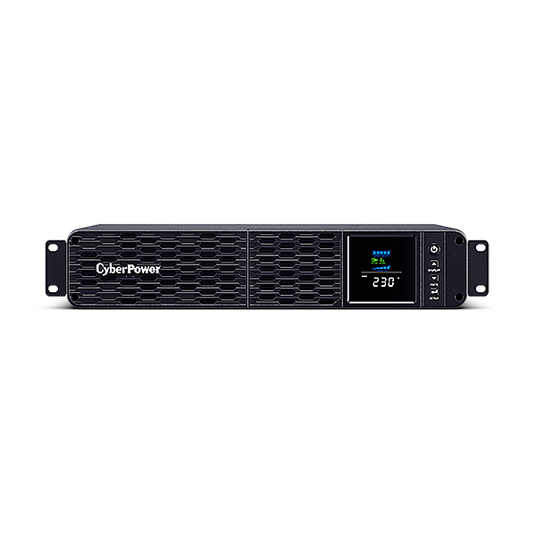 UPS CYBER POWER Line Int. cu sin. pura, cu management, Rack 2U, LCD, 2000VA/1200W, AVR, 8x IEC, baterie 2x 12V/9Ah HR, incarcare pana la 8h, USB, 2x RJ45, RS232, slot SNMP, APFC, LCD color, hot-swapp, GreenP, 