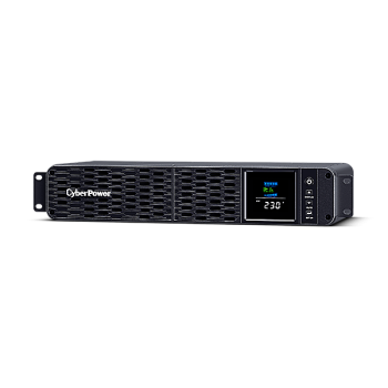 UPS CYBER POWER Line Int. cu sin. pura, cu management, Rack 2U, LCD, 2000VA/1200W, AVR, 8x IEC, baterie 2x 12V/9Ah HR, incarcare pana la 8h, USB, 2x RJ45, RS232, slot SNMP, APFC, LCD color, hot-swapp, GreenP, 