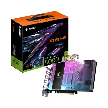 VGA PCIE16 RTX5080 16GB GDDR7/N5080AORUSX WB-16GD GIGABYTE 