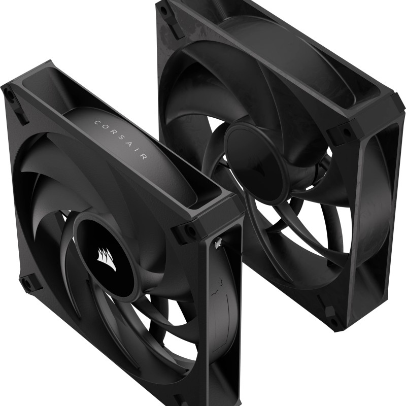 Ventilator Corsair RS140 MAX 140mm PWM, 1600 RPM, Dual Pack, Negru 