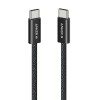 Cablu alimentare si date Anker Zolo, 1m, USB Type-C (T) la USB Type-C (T), 240W, invelis nylon, braided, negru 