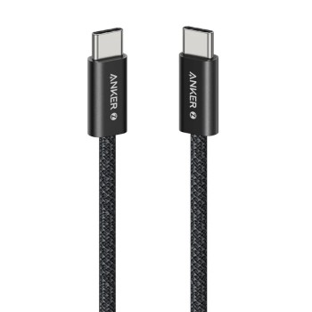 Cablu alimentare si date Anker Zolo, 1m, USB Type-C (T) la USB Type-C (T), 240W, invelis nylon, braided, negru 