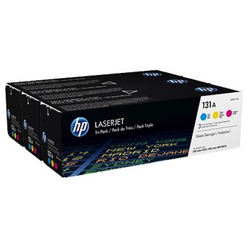 Combo-Pack Original HP CMY, nr.131A, pentru Color LaserJet Pro 200 M251|M276, 3x1.8K, (timbru verde 1.2 lei) , 