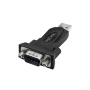 ADAPTOR USB LOGILINK, USB 2.0 (T) la Serial DB9M (9-pin)(RS232)(T), negru, 