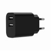 ALIMENTATOR retea 220V GEMBIRD, universal, 2 x USB-A 2.4A , max. 12W, protectie: scurtcircuit, supraincarcare, negru, 