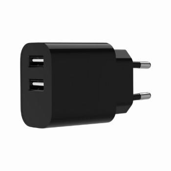 ALIMENTATOR retea 220V GEMBIRD, universal, 2 x USB-A 2.4A , max. 12W, protectie: scurtcircuit, supraincarcare, negru, 
