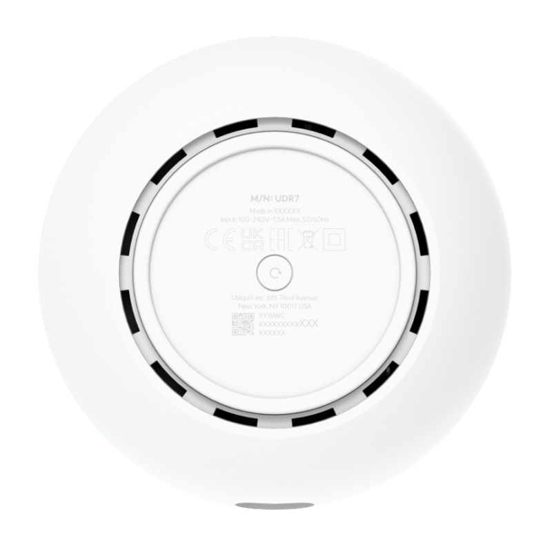 UBIQUITI UDR7-EU Wi-Fi Router Wi-Fi7 4x 2.5GbE 1x SFP+ microSD slot 