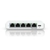 Ubiquiti 5-port 2.5G switch that can be powered with PoE or a USB-C adapter; 4x 2.5 GbE ports, 2.5 GbE PoE input port for power 