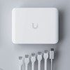 Ubiquiti 5-port 2.5G switch that can be powered with PoE or a USB-C adapter; 4x 2.5 GbE ports, 2.5 GbE PoE input port for power 