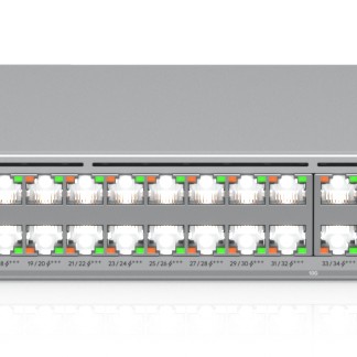 Ubiquiti network switch ECS-48-PoE-EU Enterprise-grade 48-port, Layer 3 Etherlighting PoE+++ switch with high-capacity 10 GbE RJ45 and 25G SFP28; (32) 10 GbE, (16) 2.5 GbE ports 