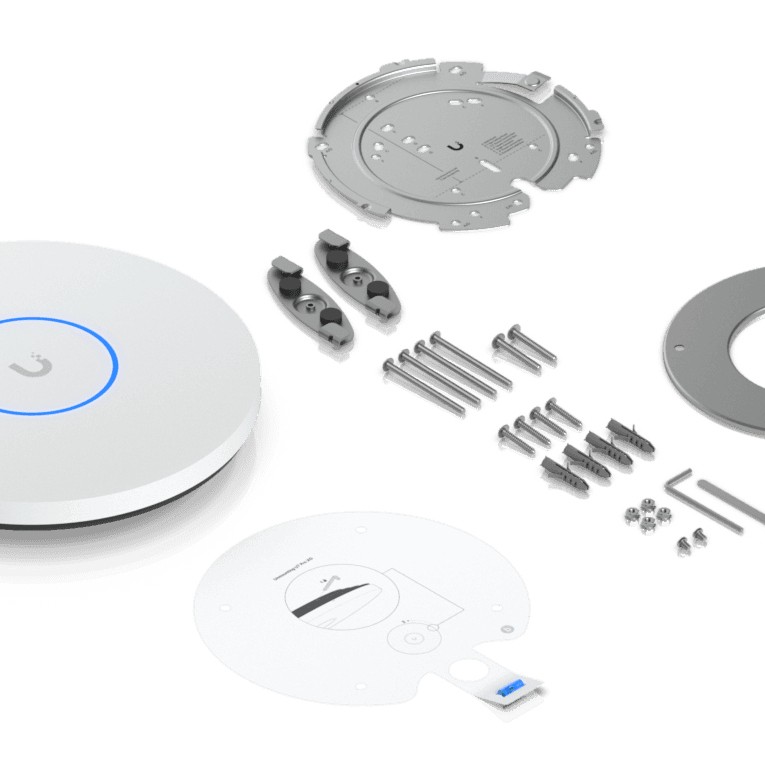 Ubiquiti U7-PRO-XG Ceiling-mounted 6-stream WiFi 7 AP with 10/5/2.5/1 GbE support, 140 sqm coverage, 300+ connected devices, Powered using PoE+, 10 GbE uplink 