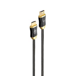 CABLU video GEMBIRD, HDMI (T) la HDMI (T), 20m, premium AOC (Active Optical Cable), conectori auriti, rezolutie maxima 8K (7680 x 4320) la 60 Hz, braided, retail, negru, 